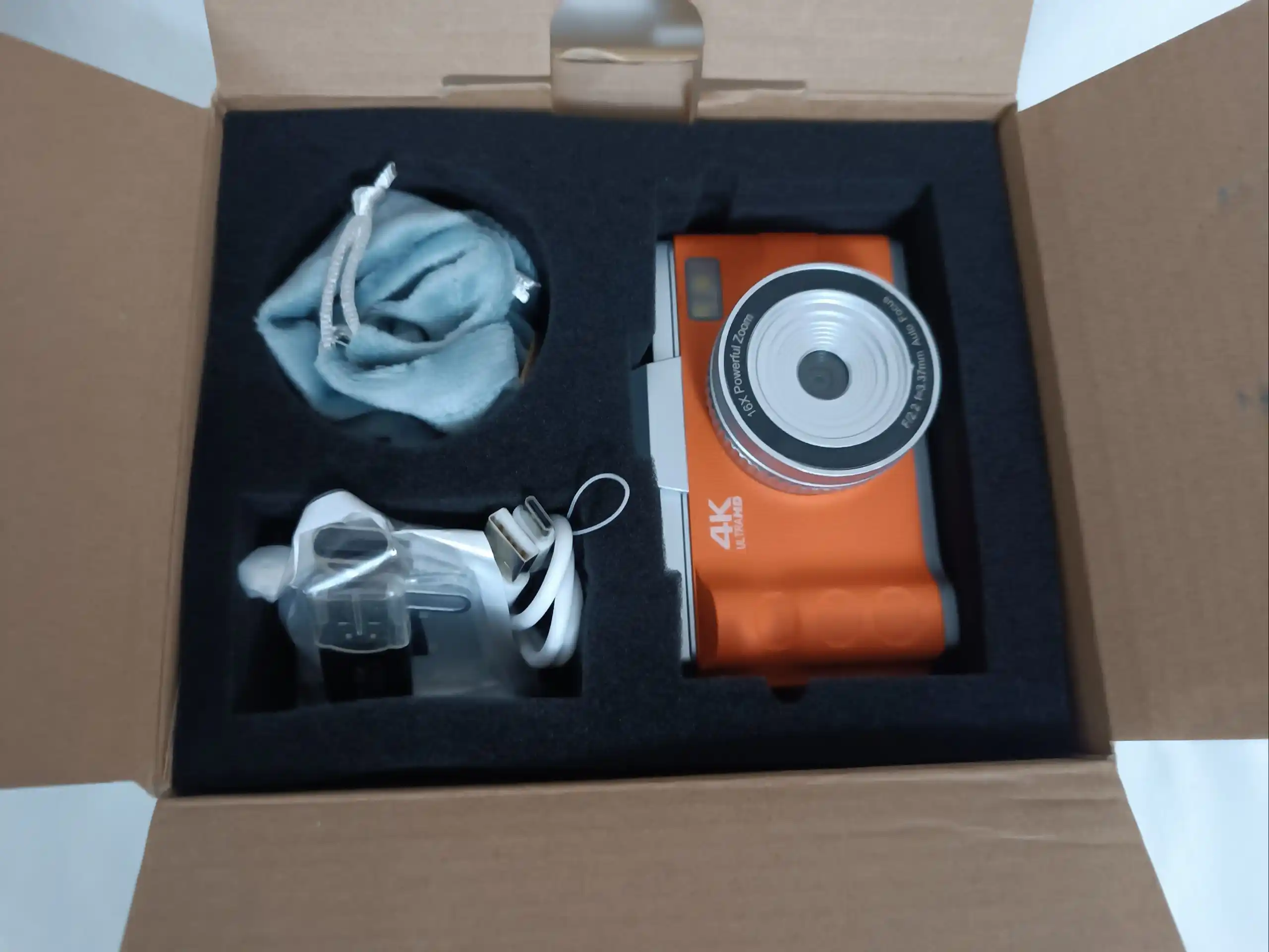 4K Ultra HD fotoapparat fotokamera 64MP, 3" ekran, 16x zum, 2 tomonlama, chiroqli, 32GB TF