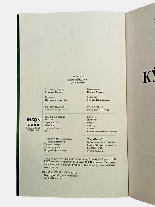"Ko'rlik" romani