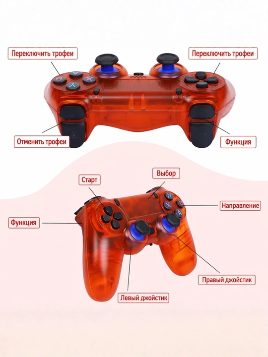 Televizor va kompyuter uchun simsiz geympad GS5 mini, 2.4G joystik, kontroller, retro konsol, 2 dona