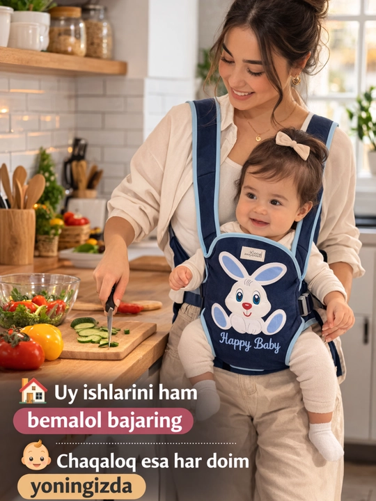 Кенгуру-переноска для малыша Happy Baby