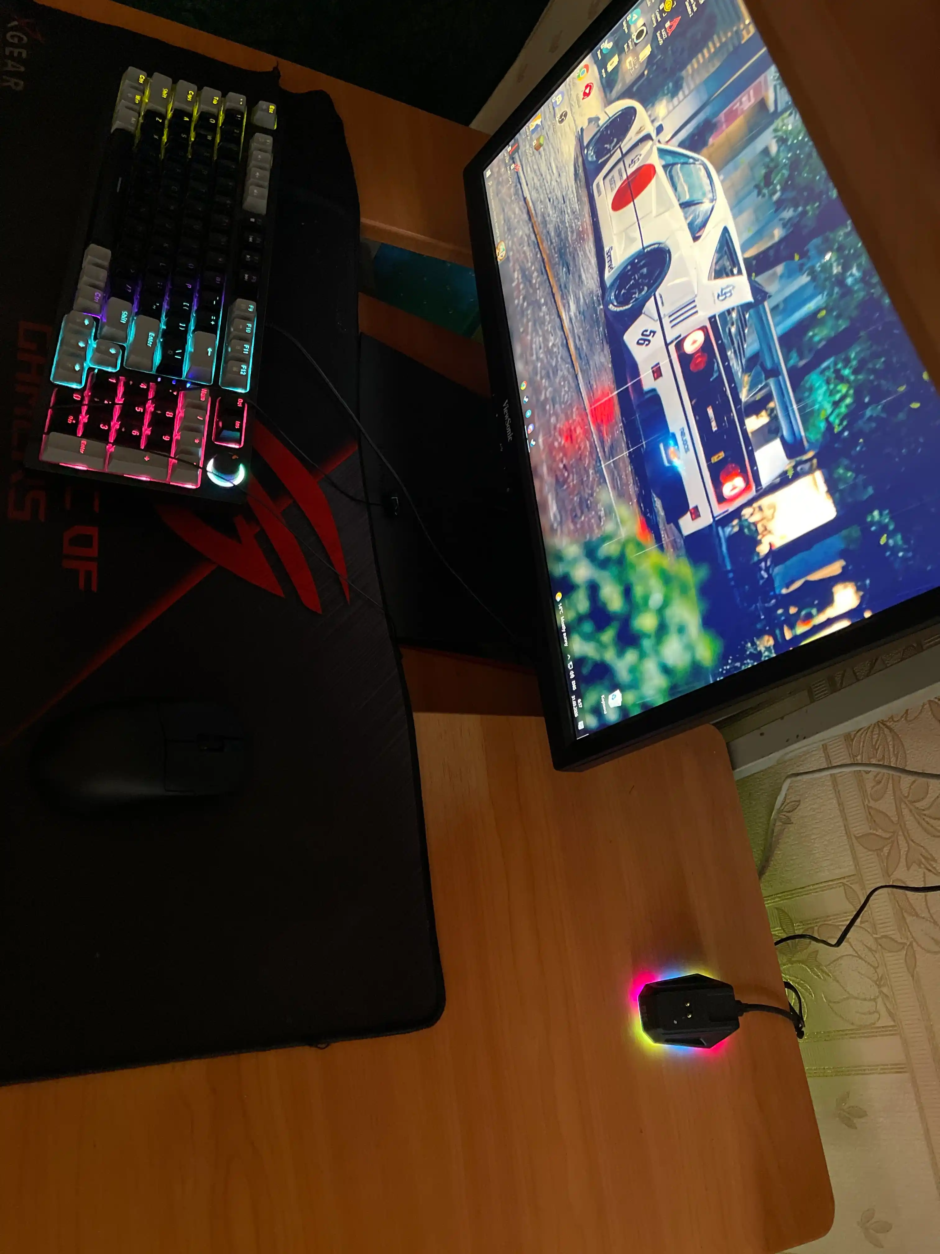 Игровая мышь AJAZZ AJ159 PRO, беспроводная, с RGB док-станцией, 26000 DPI, 8000 Гц, 56г