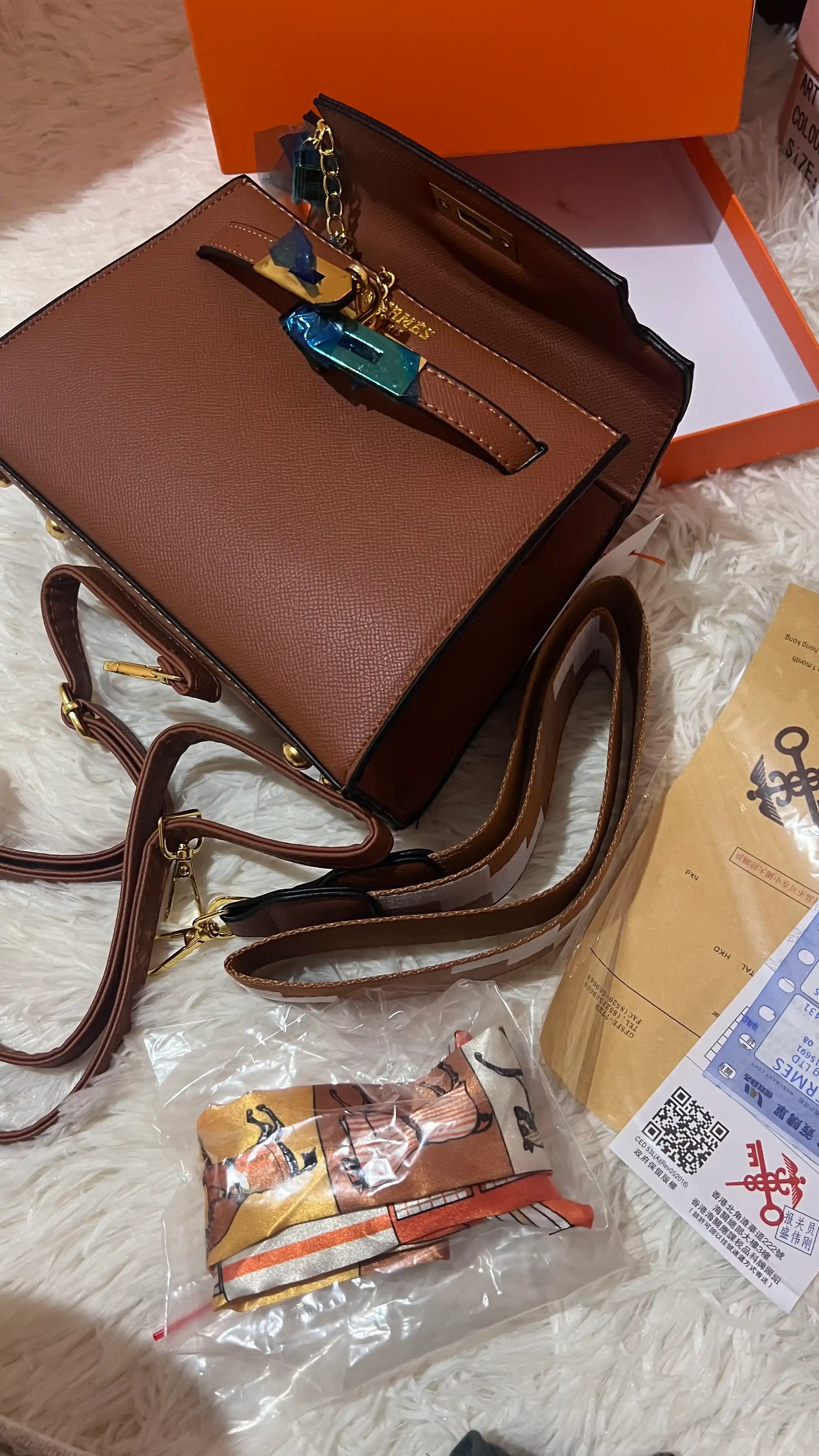 Женская сумка в стиле Hermes