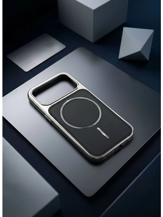 IPhone 11, 12, 13, 14, 15, 16, 17 Pro,Max uchun Magsafe bilan charm g‘ilof - 