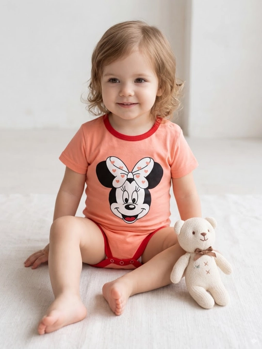 Детский бодик, бодик для девочки, Minnie бодик, детская одежда - 