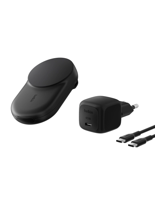Belkin Qi2 25W simsiz quvvatlash stansiyasi, 2 in 1 , 3 in 1 , yig‘iladigan, magnitli
