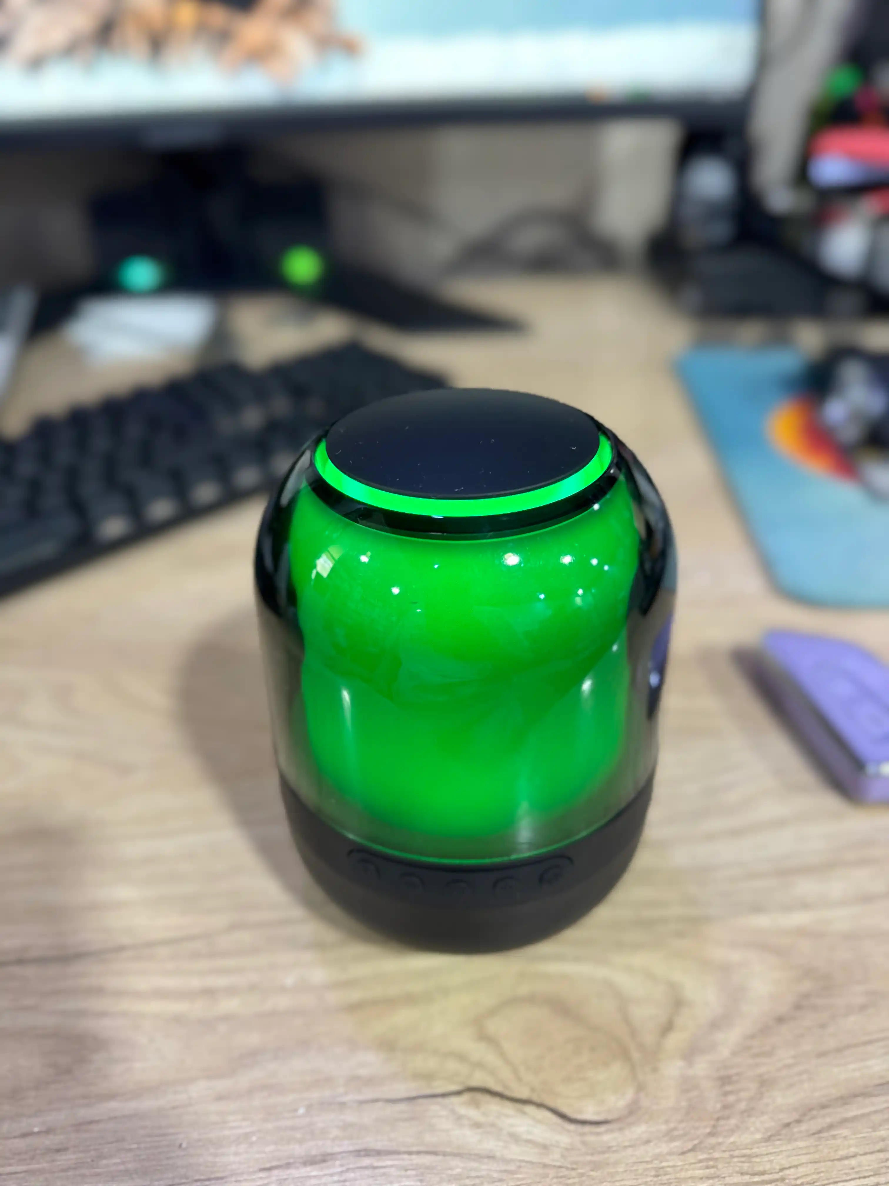 Bluetooth колонка с RGB подсветкой, беспроводная, мини акустика, музыкальный ночник