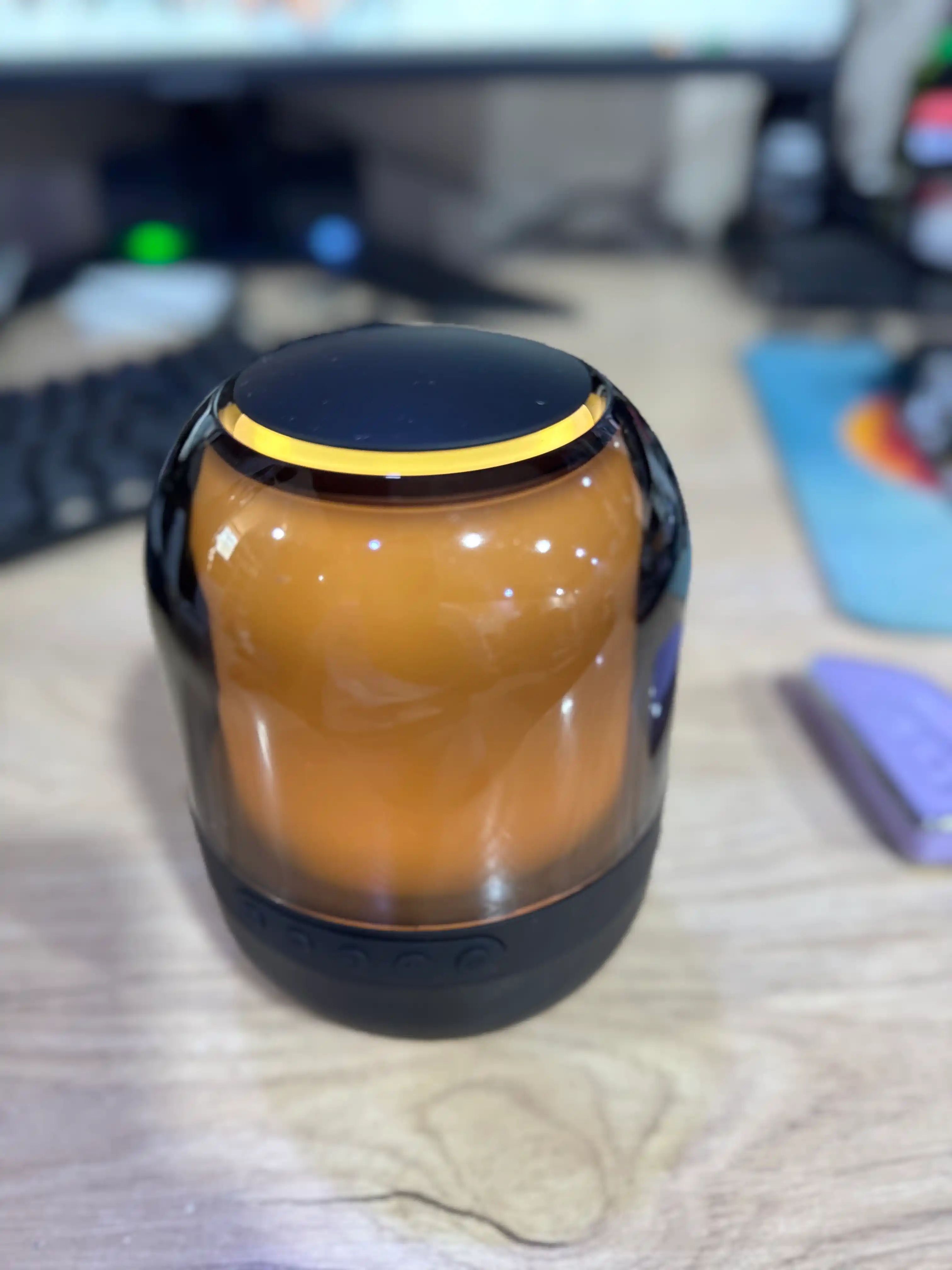 Bluetooth колонка с RGB подсветкой, беспроводная, мини акустика, музыкальный ночник