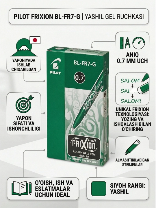 Roler ruchka “FRIXION METAMO” 0,7 - 