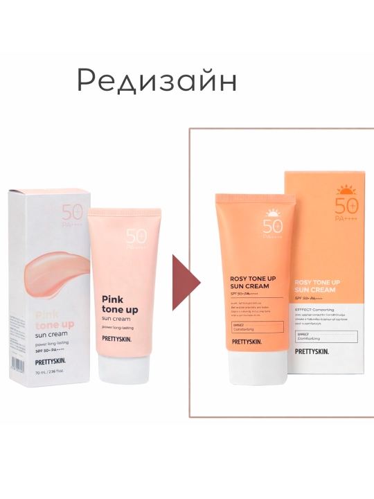 Quyoshdan himoyalovchi kremi Pretty Skin SPF50+ PA++++, 70 ml