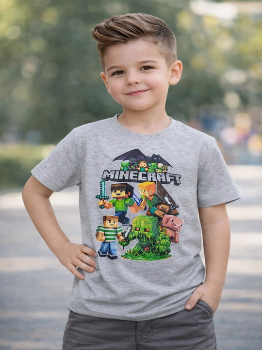 Futbolka o'g'il va qiz bolalar uchun, bosmali, minecraft, brawl stars