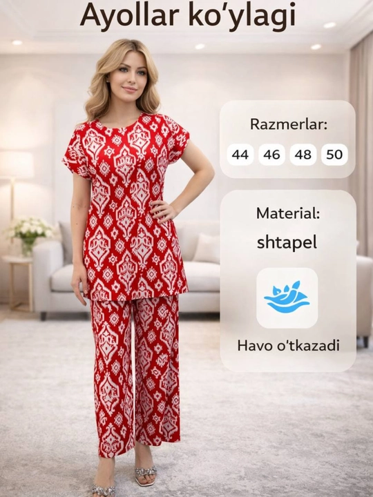 Yozgi ko'ylaklar ayollar uchun, shtapel ko'ylak, shtapel ikkilik, ko'ylak lozim