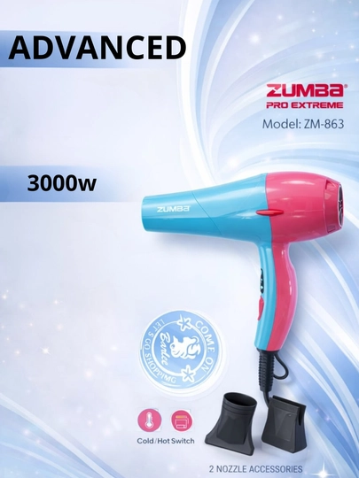 Фен ZUMBA PRO EXTREME ZM-863 — мощное и современное решение — FOZTECH-FENZUMBA1