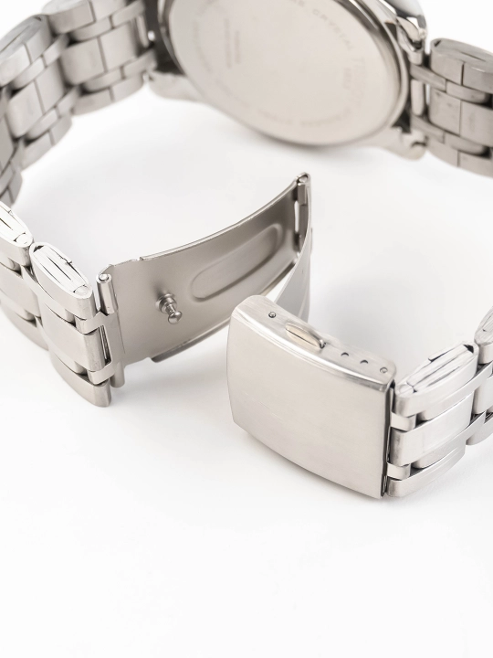 Мужские часы в стиле Tissot – классический дизайн, металлический браслет, с датой