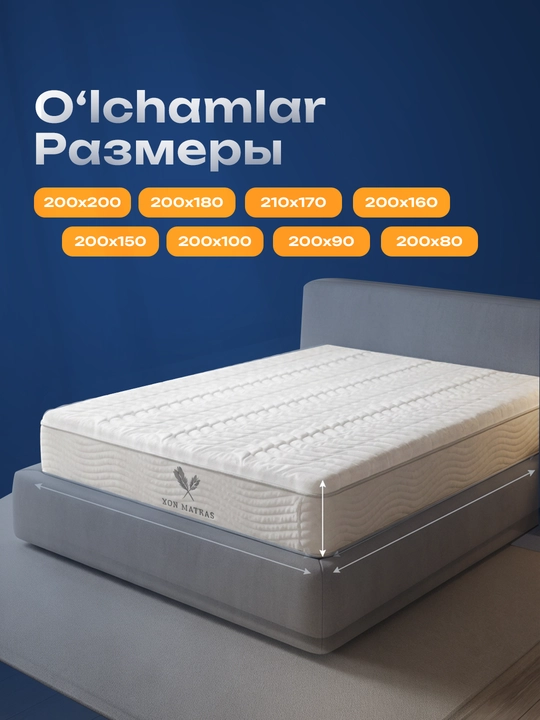 Matras Comfort anatomik, balandligi 25 sm, mustaqil purjinali matras