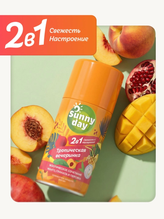 Освежитель воздуха сменный баллон Sunny Day, 250 мл