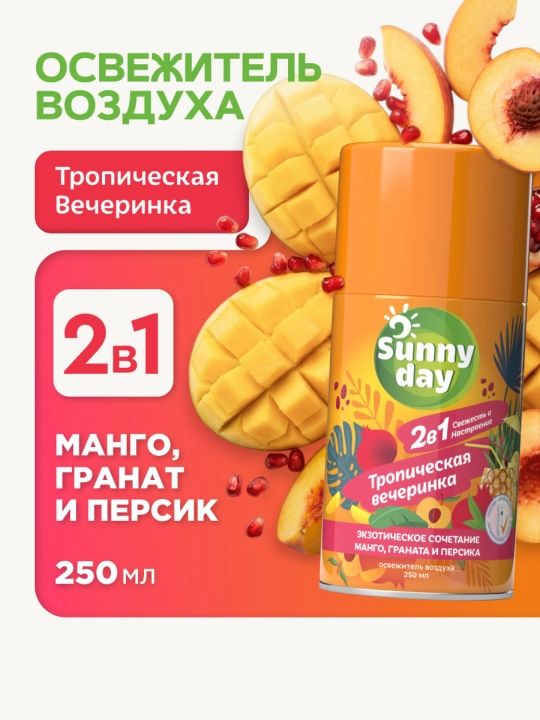 Освежитель воздуха сменный баллон Sunny Day, 250 мл - 