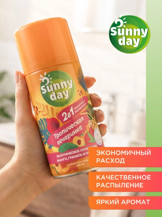 Освежитель воздуха сменный баллон Sunny Day, 250 мл