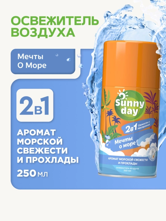 Освежитель воздуха сменный баллон Sunny Day, 250 мл - 