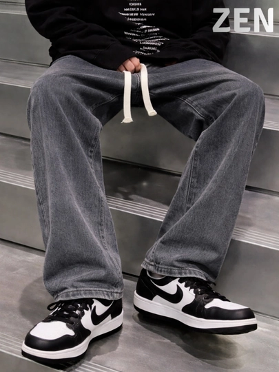 Мужские baggy jeans, широкие оверсайз джинсы, весенняя одежда для мужчин в стиле Y2K