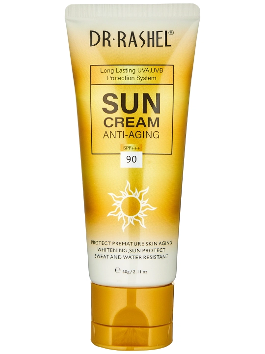 Namlantiruvchi, oqartiruvchi, qarilikga qarshi va aloe quyosh SPF kremi Dr.Rashel, SPF