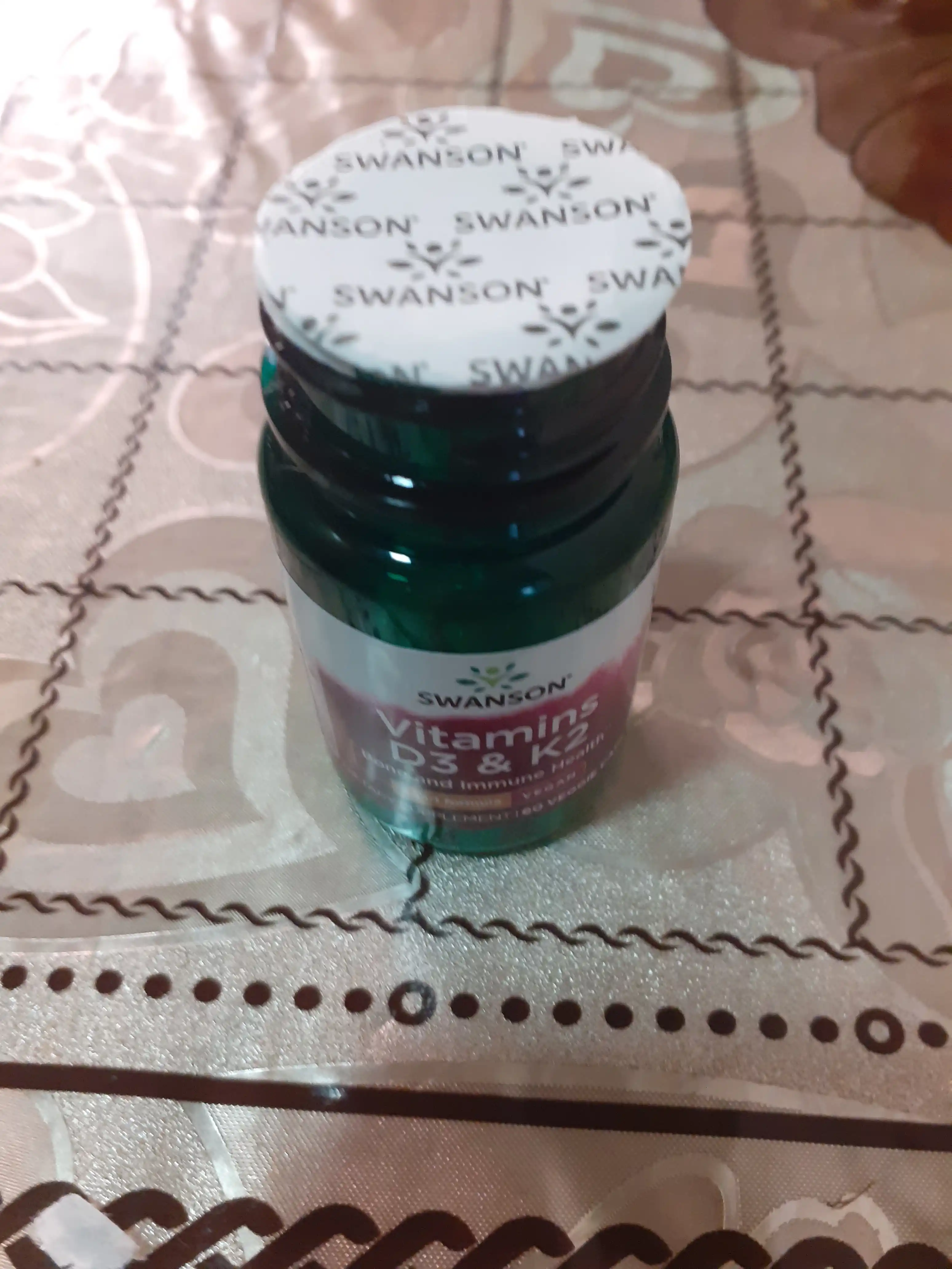 Swanson, Vitamin D3 va K2, 60 kapsula