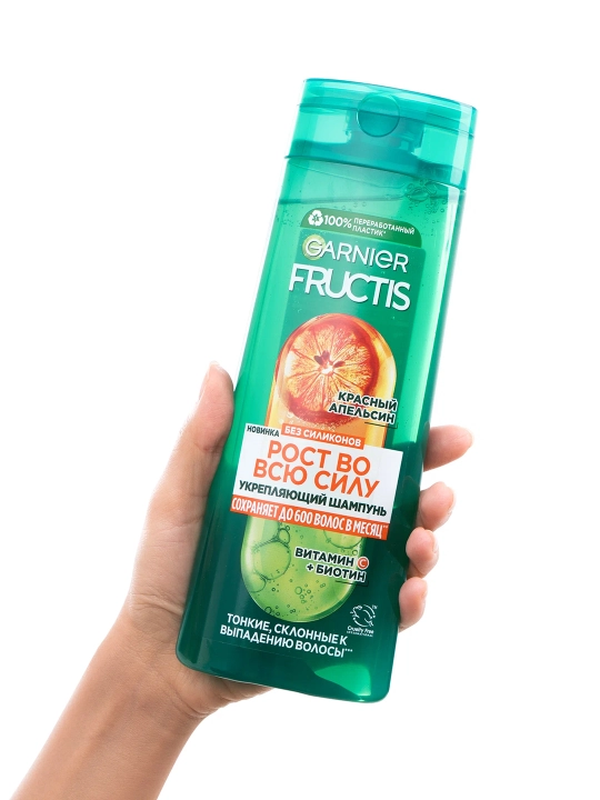 GARNIER FRUCTIS Grow Strong Shampun Sochlar uchun Orange 400ml
