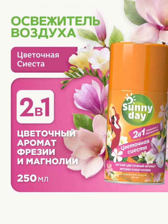 Освежитель воздуха сменный баллон Sunny Day, 250 мл - 