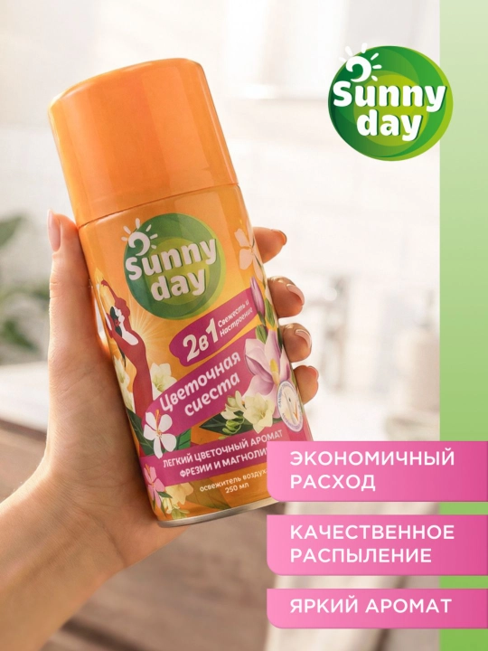 Освежитель воздуха сменный баллон Sunny Day, 250 мл