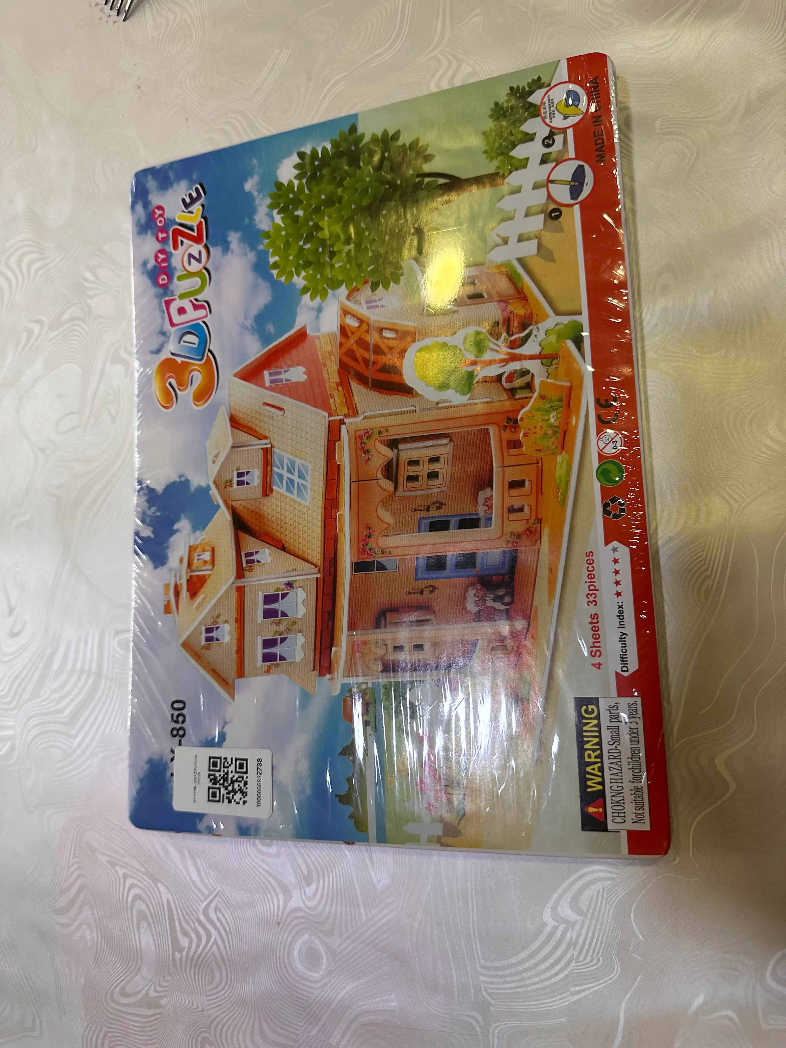 Bolalar uchun 3D Puzzle Uycha Konstruktor – Hajmli Maket To‘plam