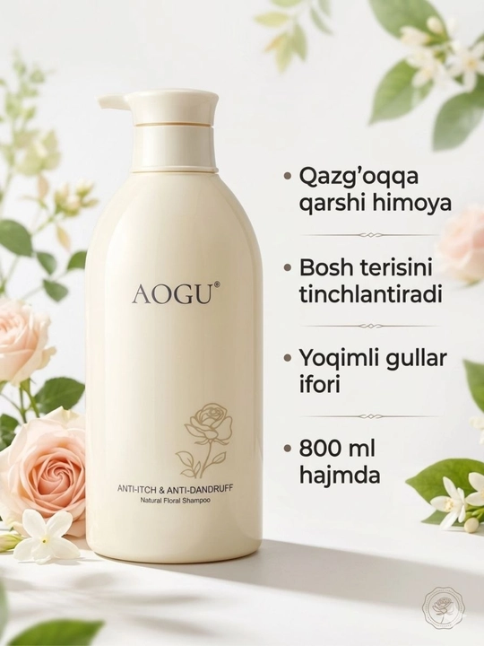 Шампунь AOGU, цветочный аромат,  подарочный - 