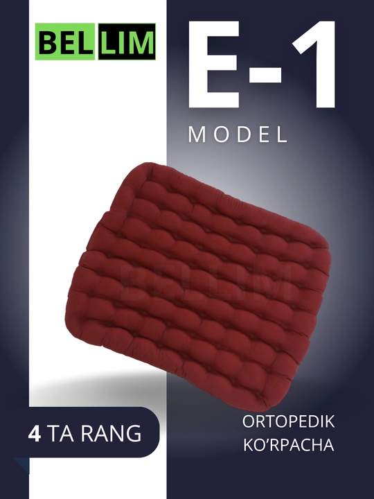 Avtomobillar uchun ortopedik ko'rpachalar, BELLIM, Econom, E-1, 45x38 sm - 