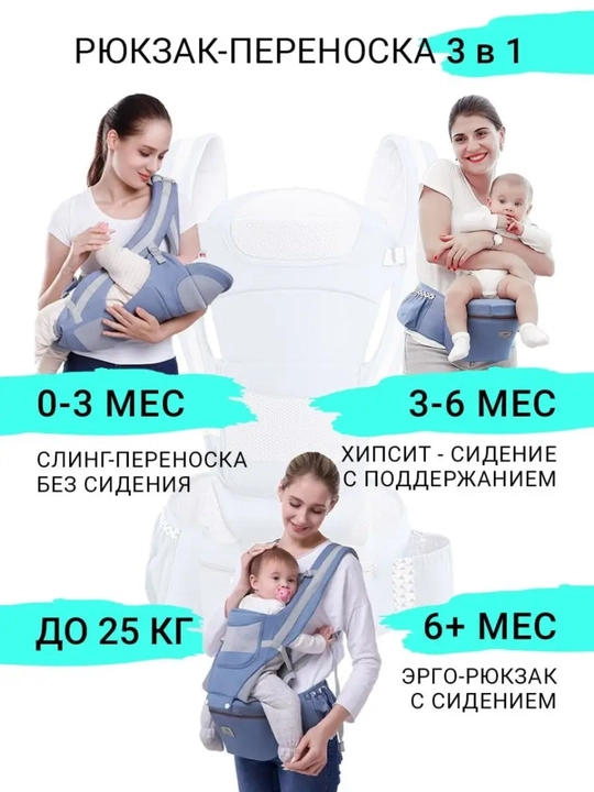 Ko‘p funksiyali orqa sumka, 25 kg gacha