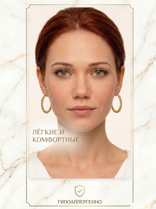 Серги бижутерия
