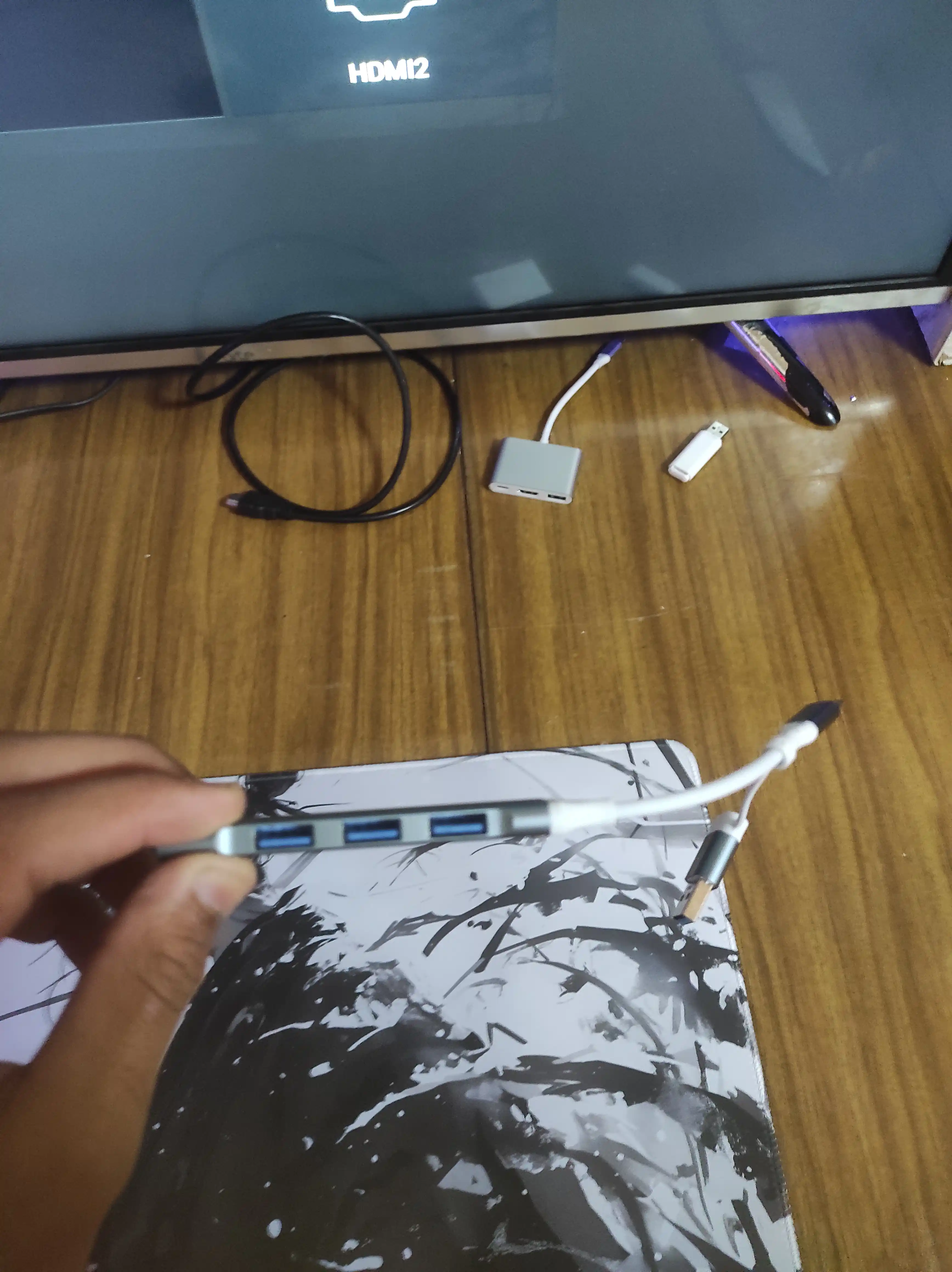 4 portli USB HUB 3.0 Type-C Hub konsentratori, USB porti