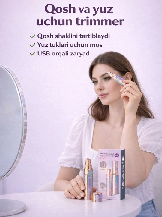 Qosh va yuz uchun 2 in 1  trimmer - 