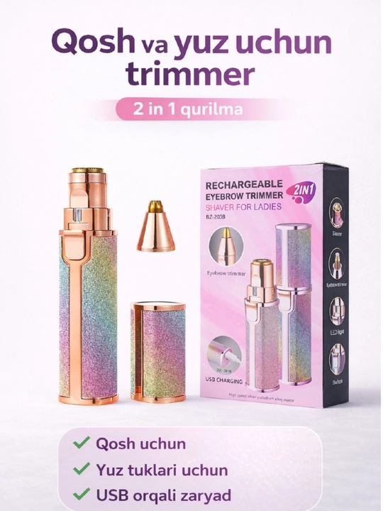 Qosh va yuz uchun 2 in 1  trimmer