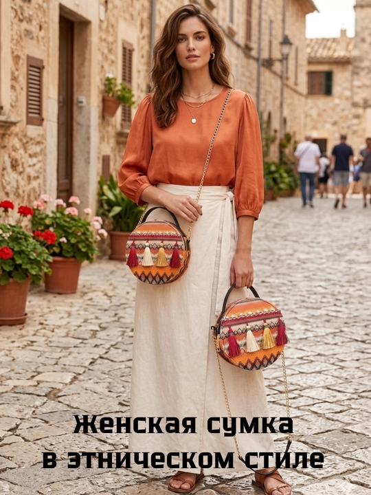 Женские сумки через плечо YAQUNICER в этническом стиле с подвеской, маленькая сумочка