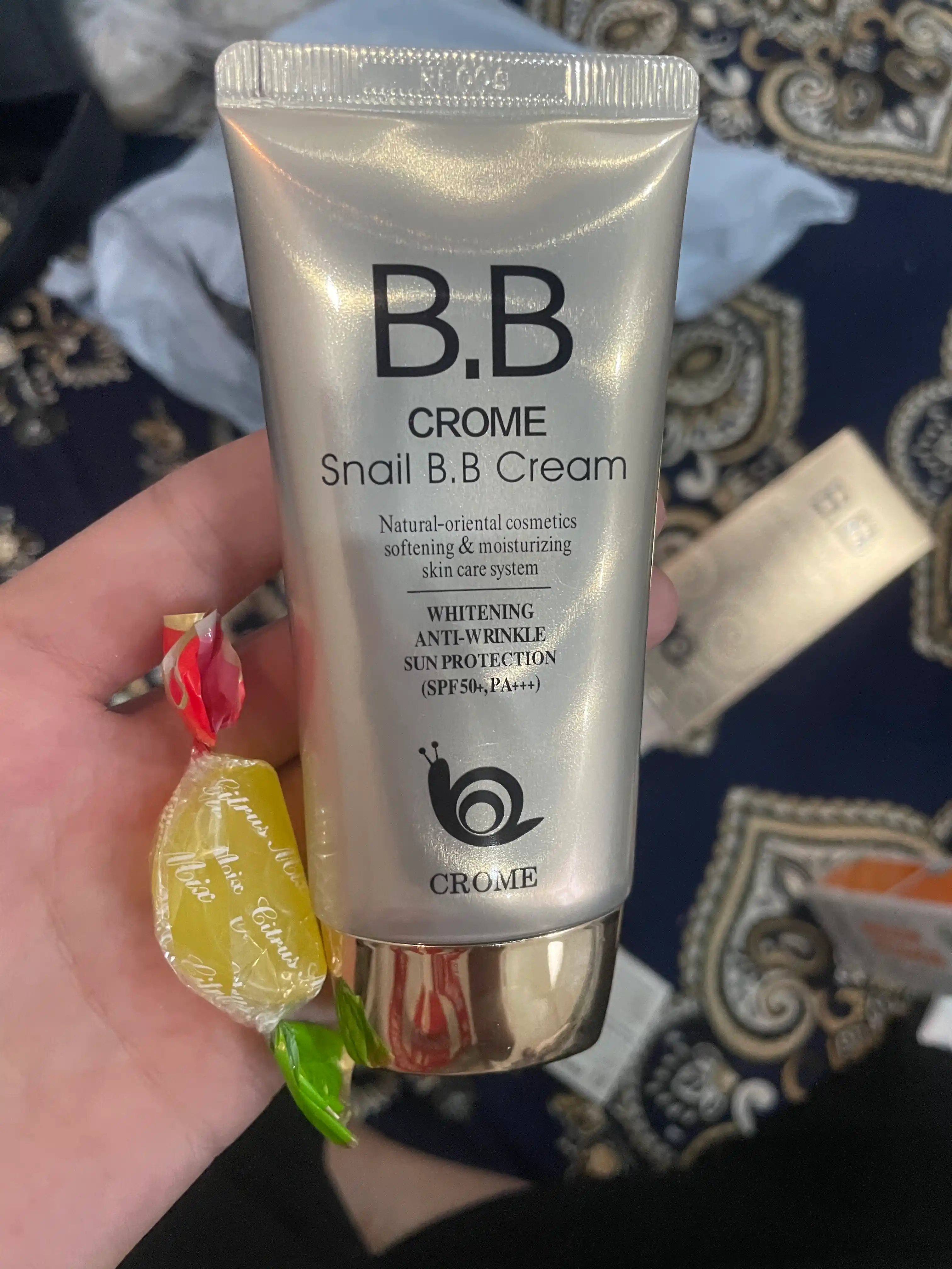 Тональный крем BB Crome Snail SPF 50+ многофункциональный, отбеливающий, 50 мл