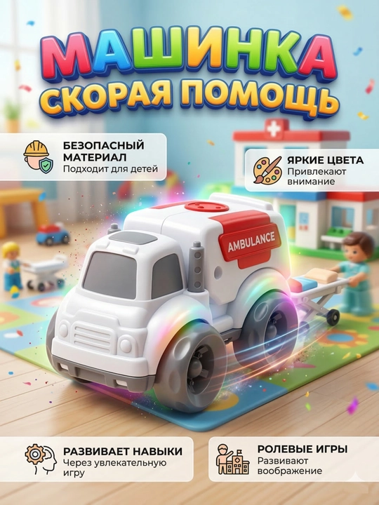 Спецтехники, 12 см, прочный пластик, высокое качество, красивые цвета, 3+ - 