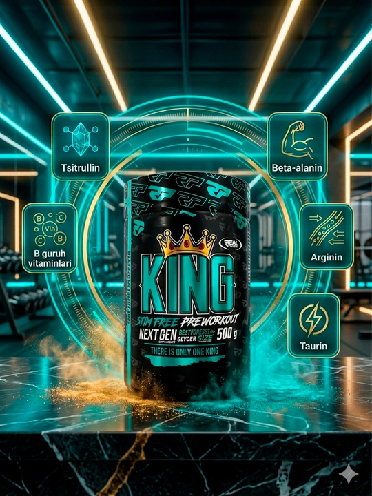 King Pre Workout Stim Free — предтрен без стимуляторов для энергии и пампа