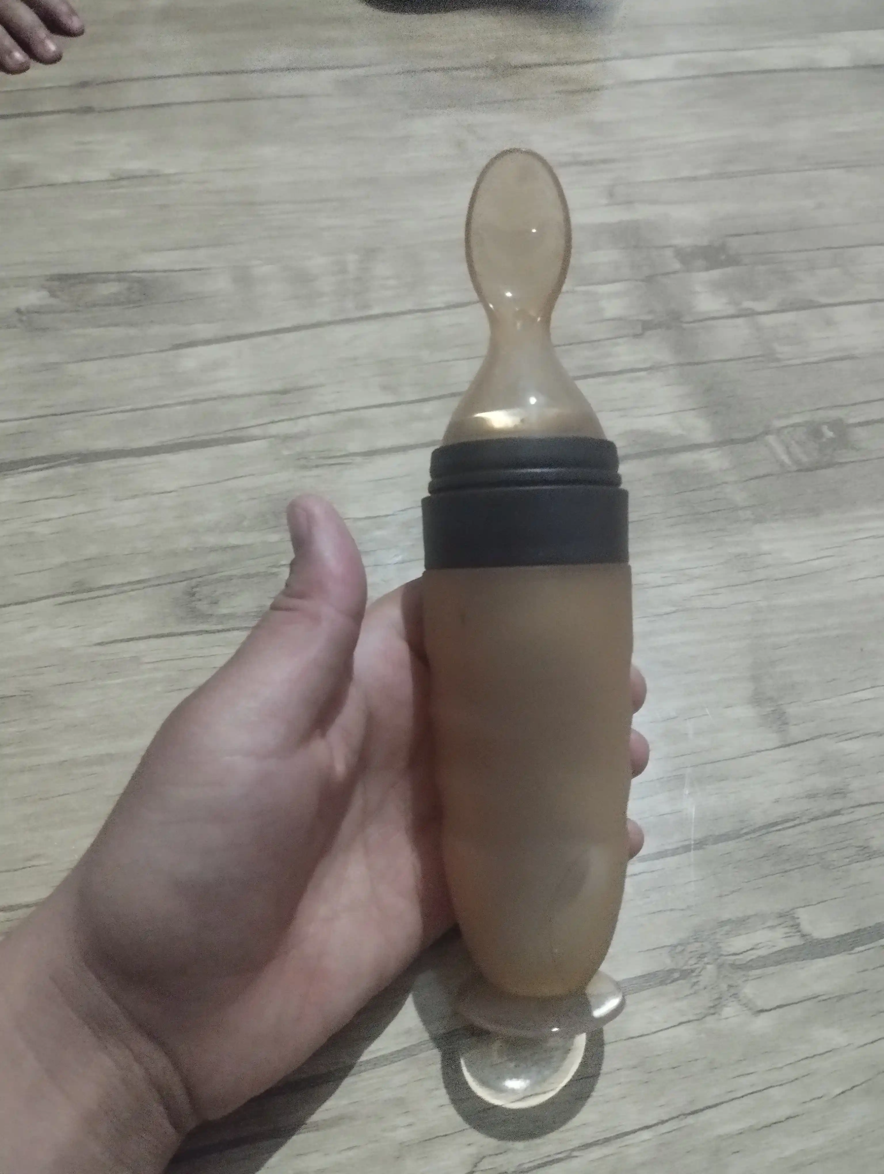 Детская ложка для кормления, дозатор с ложкой, для фруктового пюре и пасты, объем 90 мл 