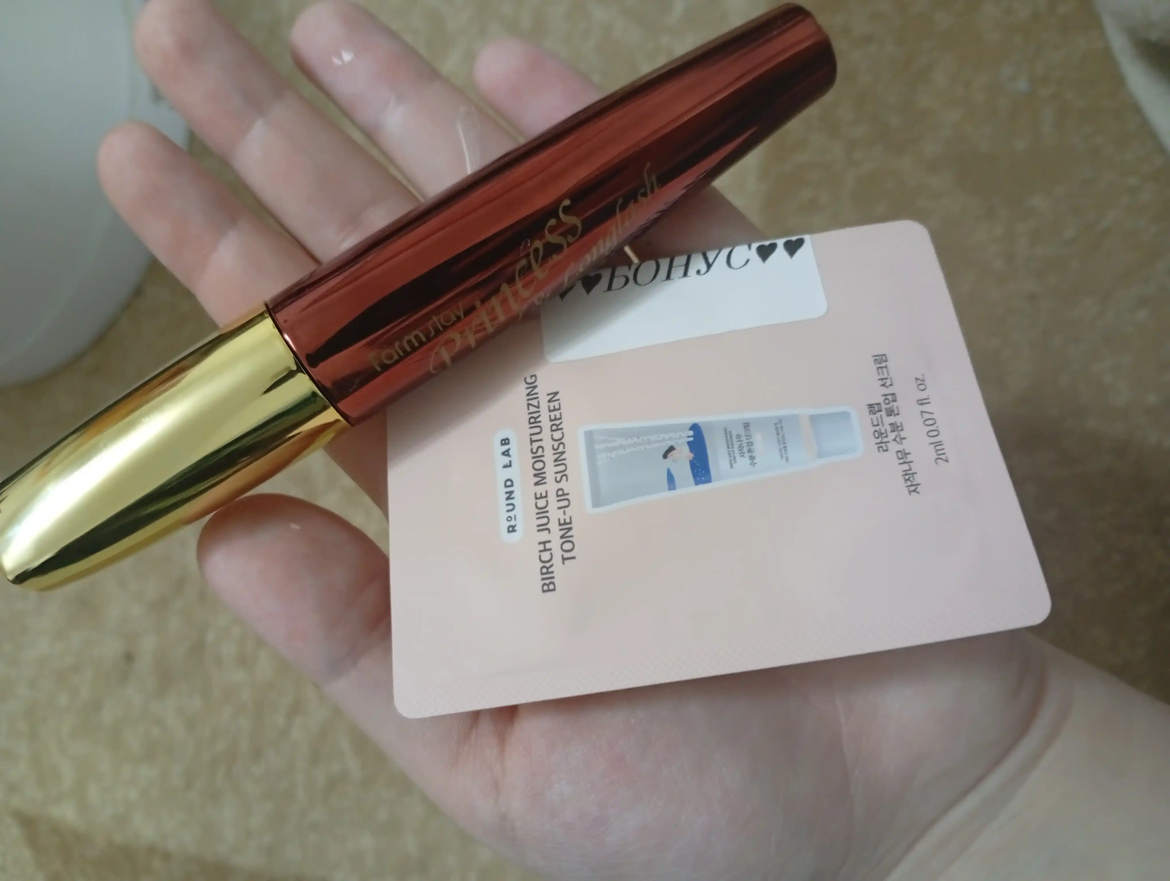 Водостойкая тушь для ресниц, с коллагеном, 2 в 1, Farm Stay Gold Collagen Dual Volume