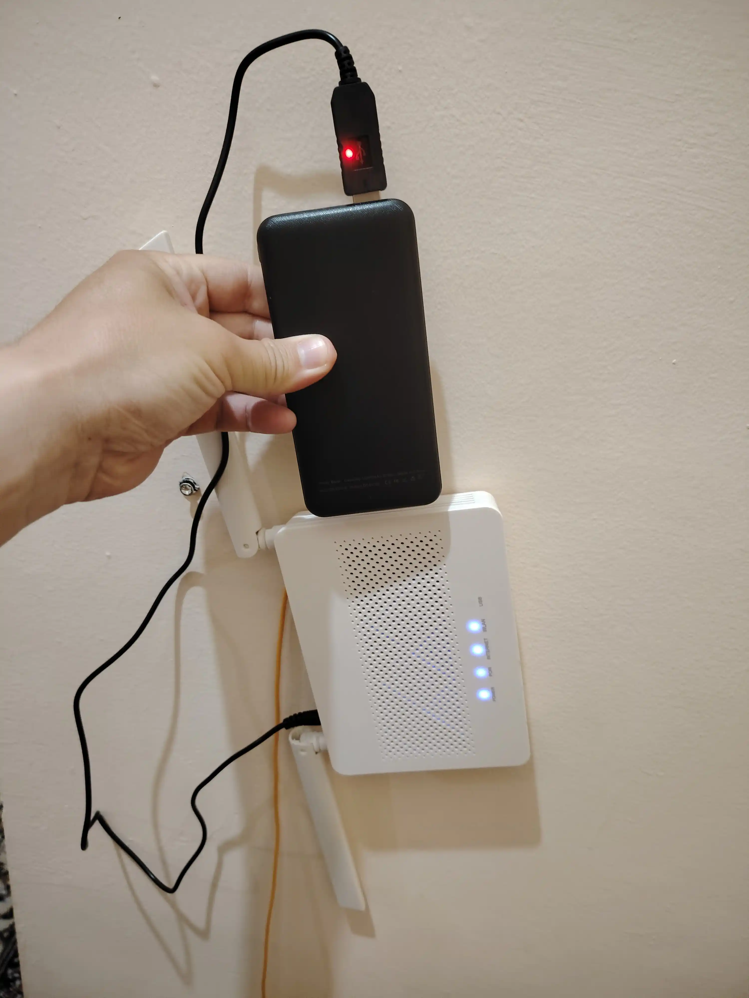 Кабель питания USB–DC для роутера, 5 В → 12 В, 1 м, 5.5 мм
