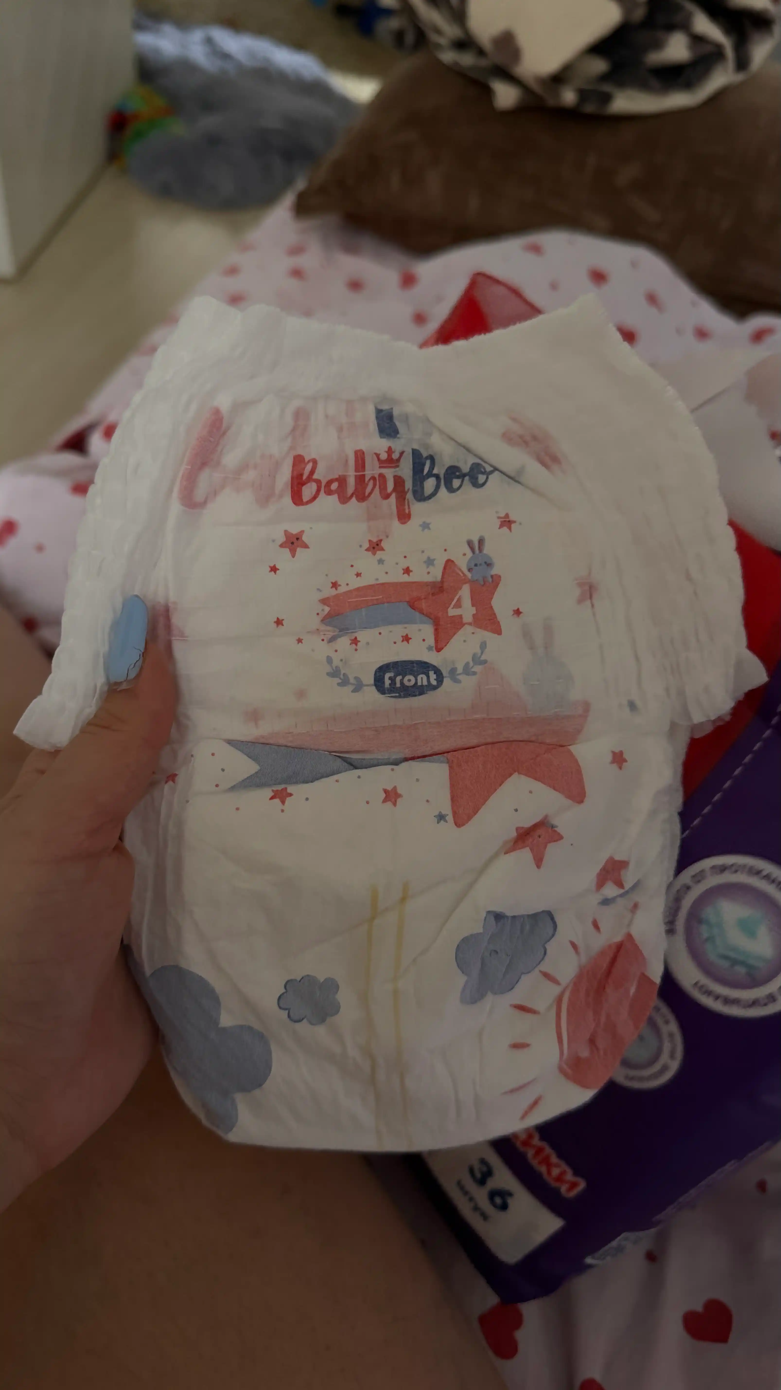 Bolalar trusik tagliklari BabyBoo UltraSoft  №4, 8-14 kg, 36 ta dona
