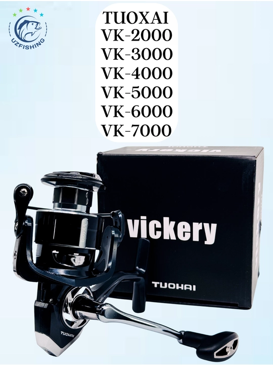 Tuohai Vickery VK 2000-6000 spinning uchun baliq ovlash g'altagi, metall shpulya