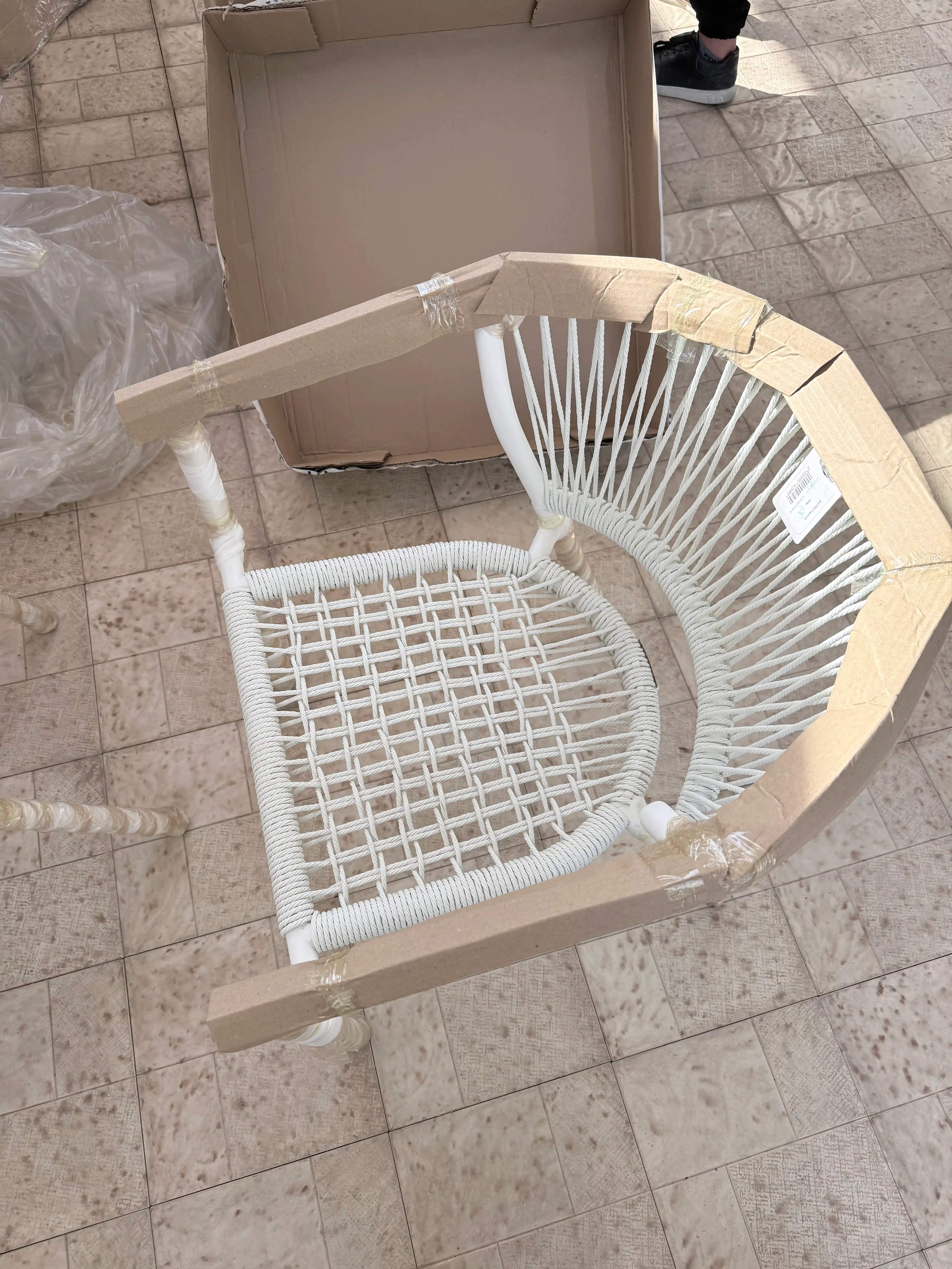 AIKO Apollo bog‘ kreslosi, uy va tashqi makon uchun, o‘tirgichli, rotang, 61 x 56 x 76 sm