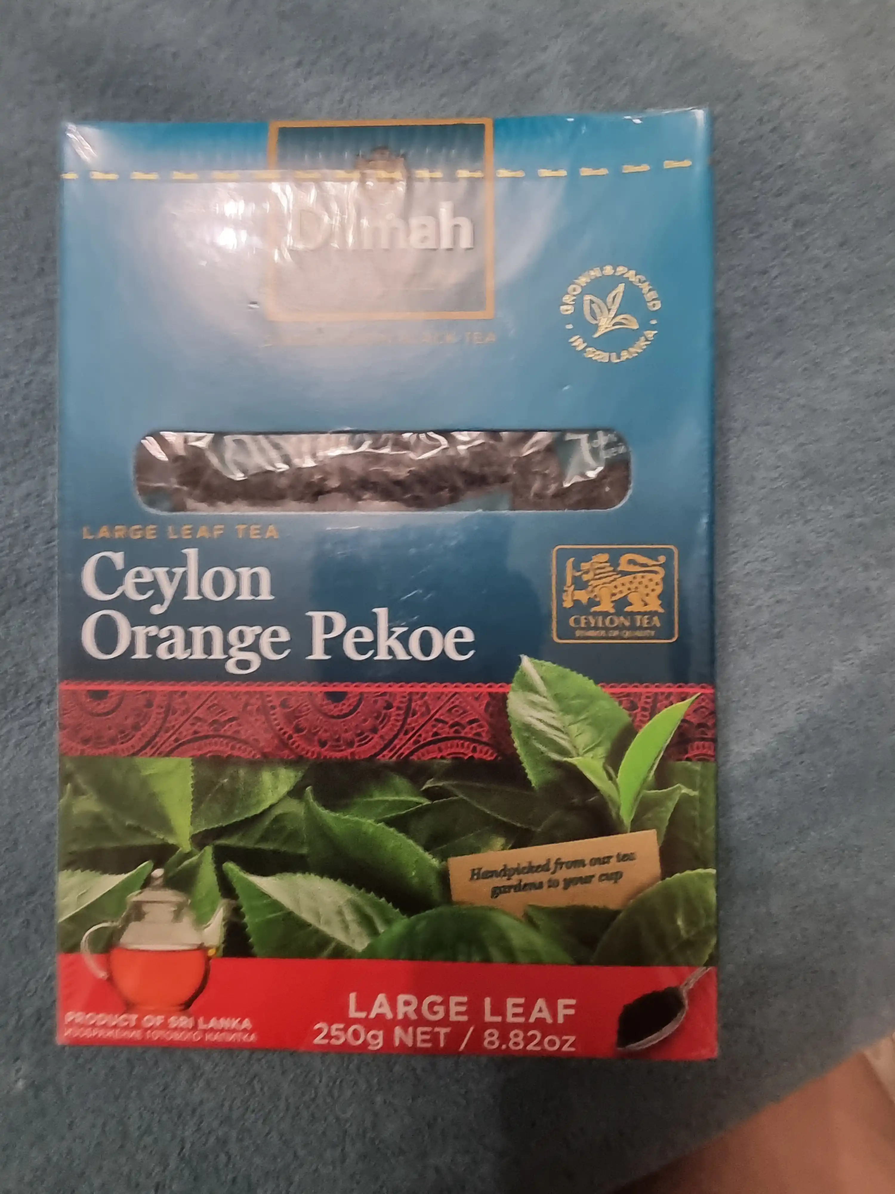 Qora choy Dilmah katta bargli, seylon, 250 g