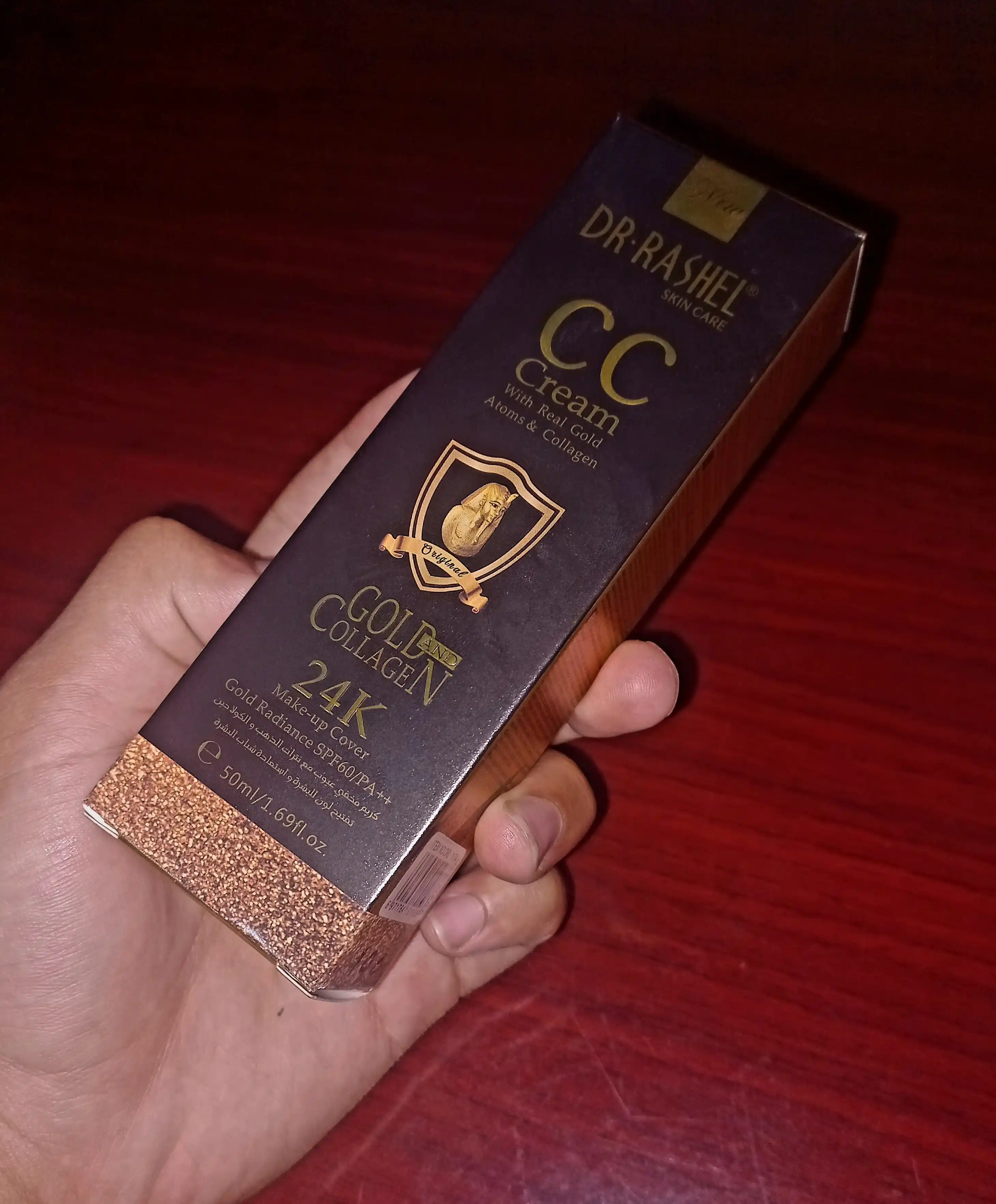 CC tonal kremi makiyaj uchun 24K gold collagen SPF60+, 50 ml