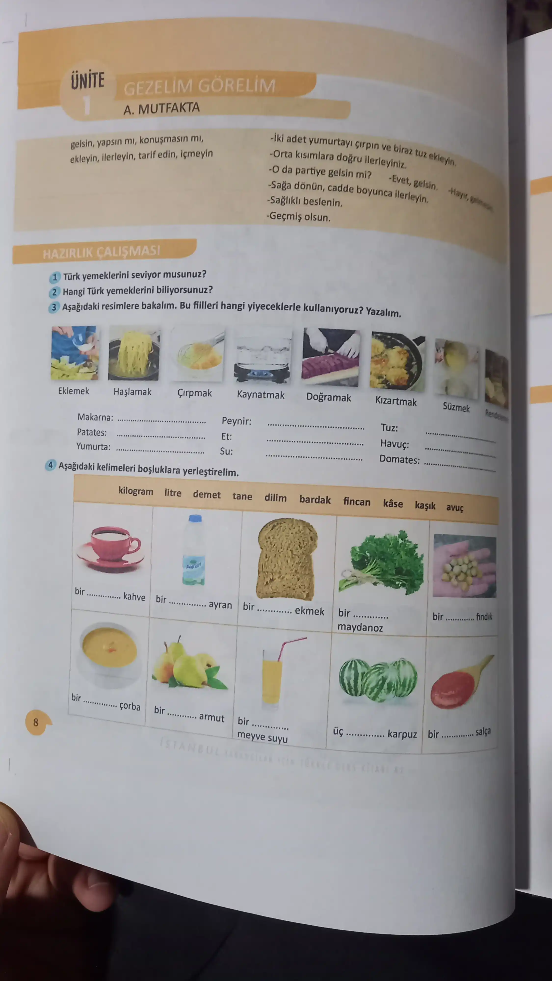 Istanbul turk tili darslik, A1, A2, B1, B2, C1 qismlar, Studentbook va Workbook