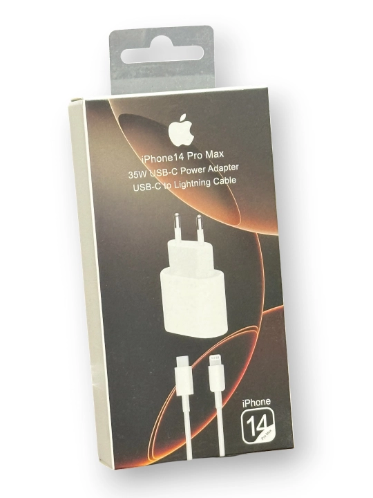 Зарядное устройство iPhone, зарядное устройство 35 Вт с кабелем Type-C Lightning